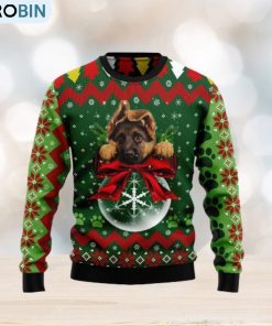 German Shepherd Ornament Christmas Ugly Christmas Sweater 3D Gift Christmas Funny German Shepherd Ornament Christmas Ugly Christmas Sweater 3D Gift Christmas Funny