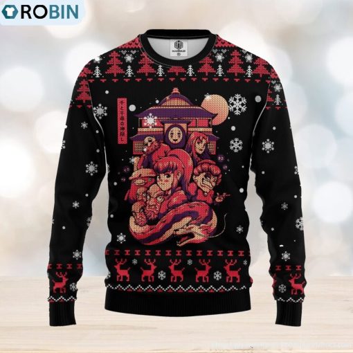 Ghibli Spirited Away Anime Ugly Christmas Sweater Christmas Giift