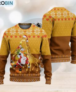 Giraffe And Tree Ugly Christmas Sweater Knitted Gift For Men And Women