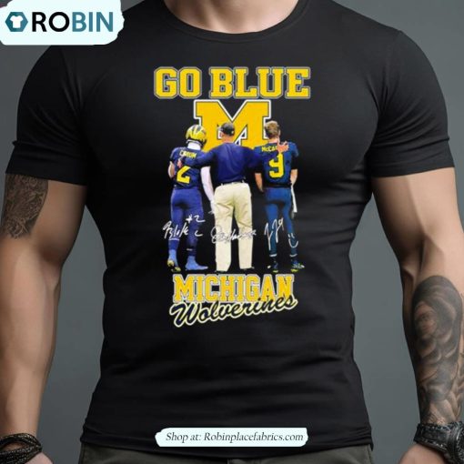 Go Blue Michigan Wolverines Signature Shirt