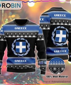 Greece Ugly Christmas Sweater