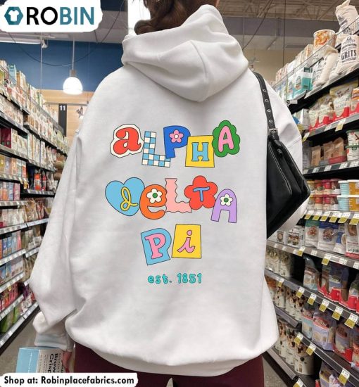 Groovy Alpha Delta Pi Sweatshirt, Seventeen Mini Album Sweater Unisex Hoodie