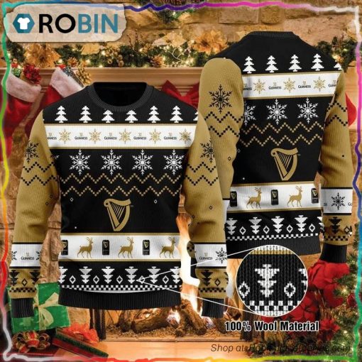 Guinness Beers Ugly Christmas Sweater