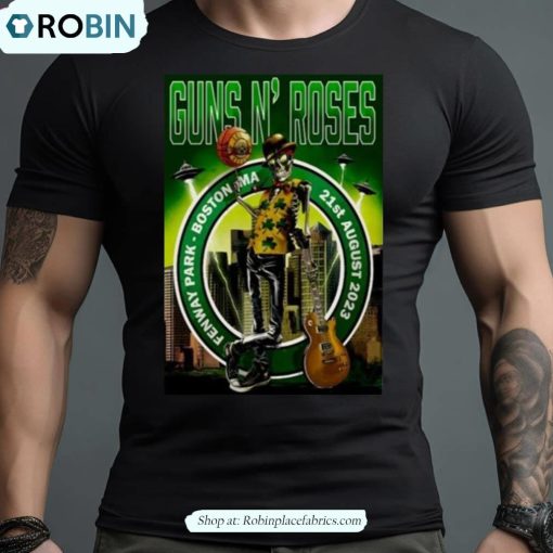 Guns N’ Roses Fenway Park Boston Ma Tour 2023 Shirt