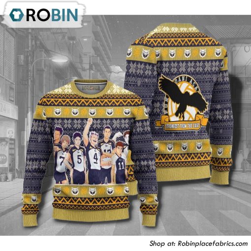 Haikyuu Fukurodani Academy Anime Christmas Ugly Sweater