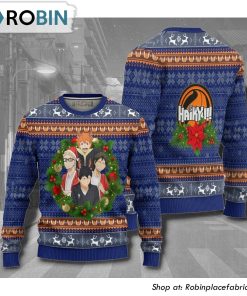 Haikyuu Main Characters Anime Christmas Ugly Sweater