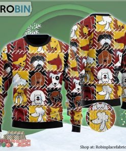 Happy Dogs House Ugly Christmas Sweater