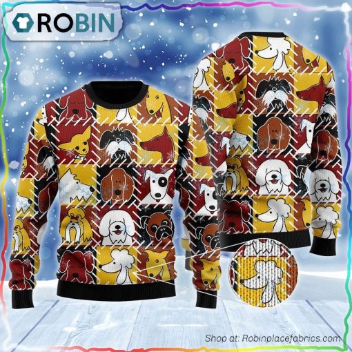 Happy Dogs House Ugly Sweater