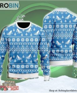 Happy Skiing Winter Sport Ugly Christmas Sweater