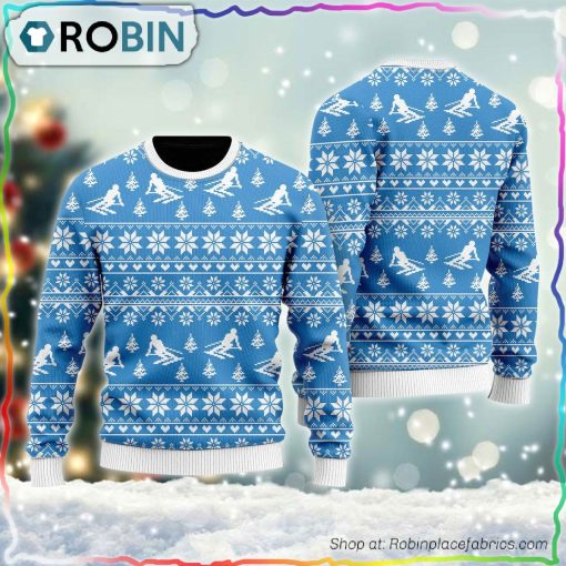 Happy Skiing Winter Sport Ugly Sweater