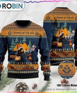 Have A Beer With Darry l Bigfoot Ugly Christmas Sweater