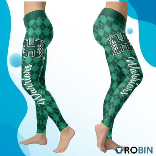 Hawaii Rainbow Warriors Caro Seamless Pattern Womens Sports, Running Leggings