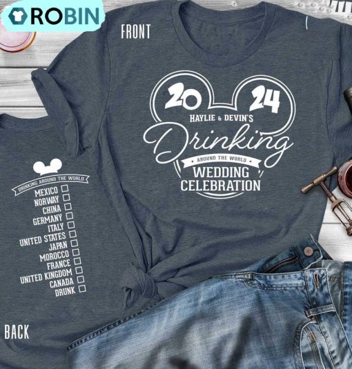 Haylie And Devin Drinking Around The World Tour Shirt, Disney Drinking Team Sweater Crewneck
