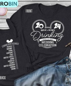 Haylie And Devin Drinking Around The World Tour Shirt, Disney Drinking Team Sweater Crewneck