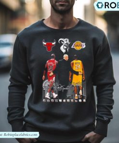 Head Coach Phil Jackson Michael Jordan And Kobe Bryant City Signatures Shirt