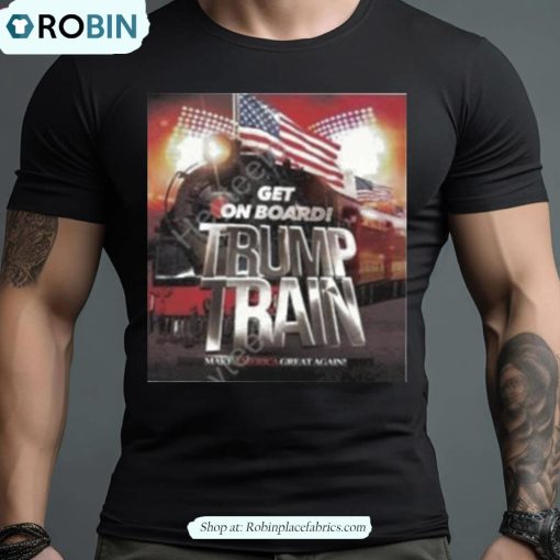 Heaven Scent Get On Board Trump Train Make America Great Again Shirt