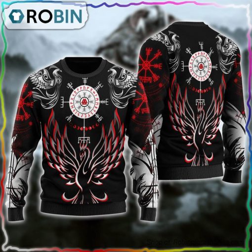 Helm of Awe With Valknut Ugly Christmas Sweater
