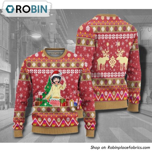 Himawari Boruto Naruto Anime Christmas Ugly Sweater