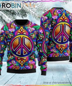Hippie Ugly Christmas Sweater