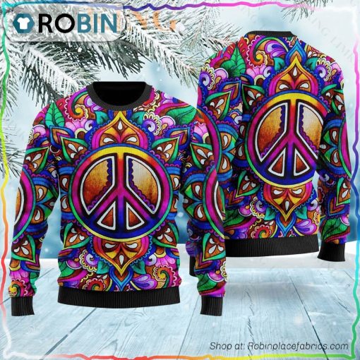 Hippie Ugly Christmas Sweater