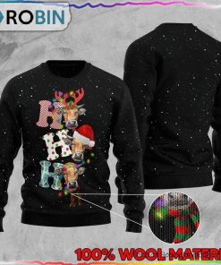 Ho Ho Ho Cow Ugly Christmas Sweater Ho Ho Ho Cow Ugly Christmas Sweater