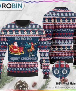 Ho Ho Ho Mery Chickmas Ugly Christmas Sweater