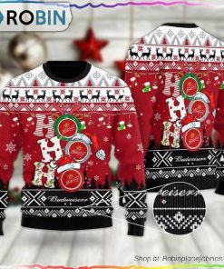 HoHoHo Budweiser Beer Christmas Sweater