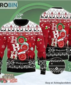 HoHoHo Budweiser Beer Ugly Christmas Sweater