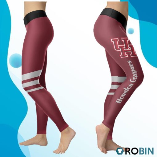 Houston Cougars Women 3D Printed Leggings Sports