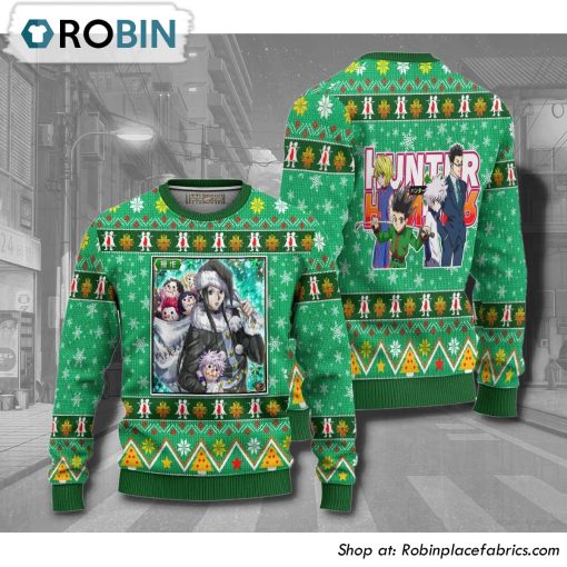 Hunter X Hunter Illumi Zoldyck Anime Christmas Ugly Sweater