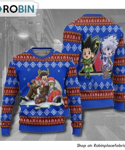 Hunter X Hunter Kurapika X Leorio Anime Christmas Ugly Sweater
