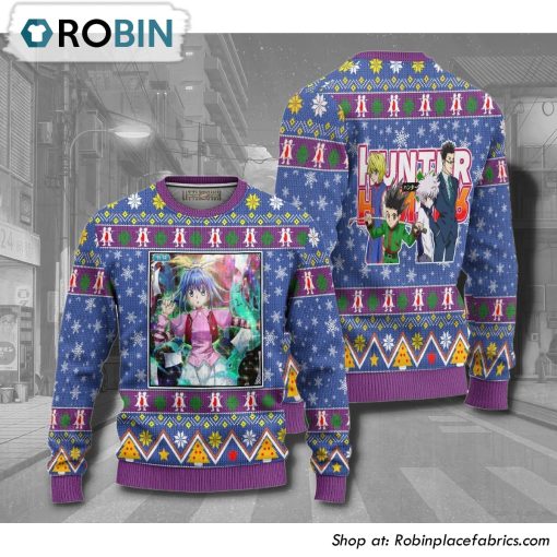 Hunter X Hunter Neon Nostrade Anime 3D Printed Ugly Christmas Sweater