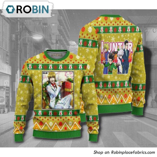 Hunter X Hunter Pariston Anime 3D Printed Ugly Christmas Sweater