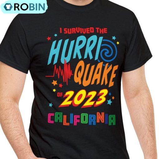 Hurriquake Survivor I Survived The Hurri Quake Shirt, Hurriquake 2023 Hoodie Long Sleeve