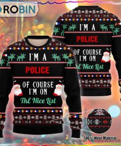 I Am A Police Ugly Christmas Sweater