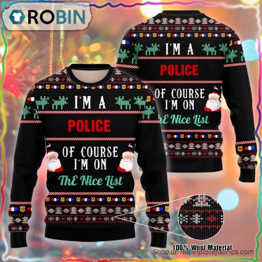 I Am A Police Ugly Christmas Sweater
