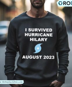 I Survived Hurricane Hilary I Survived Hurricane Hilary August 2023 Logo Design Shirt