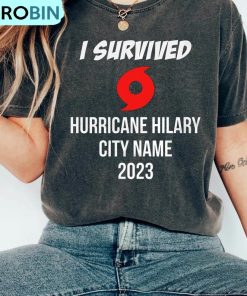 I Survived Hurricane Hilary Shirt, Hilary Storm Hurrican Unisex Tee, Hoodie, Sweatshirt