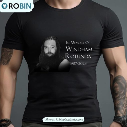 In Memory Of Windham Rotunda Rip 1987 2023 Shirt