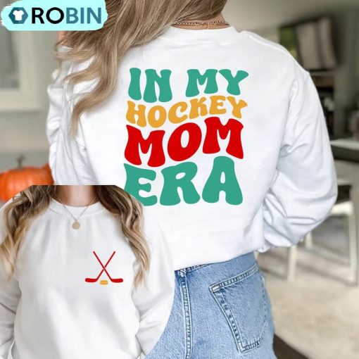 In My Hockey Mom Era Shirt, Hockey Mama Tee Top Short Sleeve