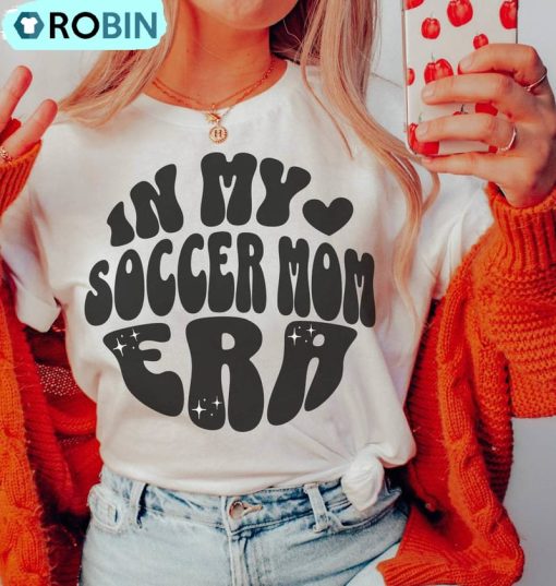 In My Soccer Mom Era Sports Mom Shirt, Cute Mama Sweater Short Sleeve