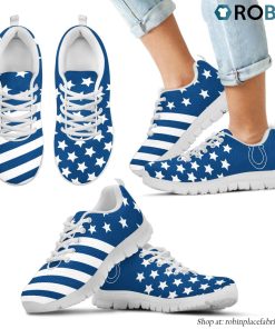 Indianapolis Colts America Flag Full Stars Stripes Pattern Sneaker