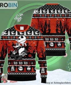 Jack Skellington And Zero Nightmare Before Ugly Christmas Sweater
