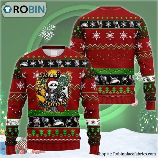 Jack Skellington’s Christmas Plan Ugly Christmas Sweater