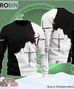 Jesus Christ Shadow Ugly Christmas Sweater