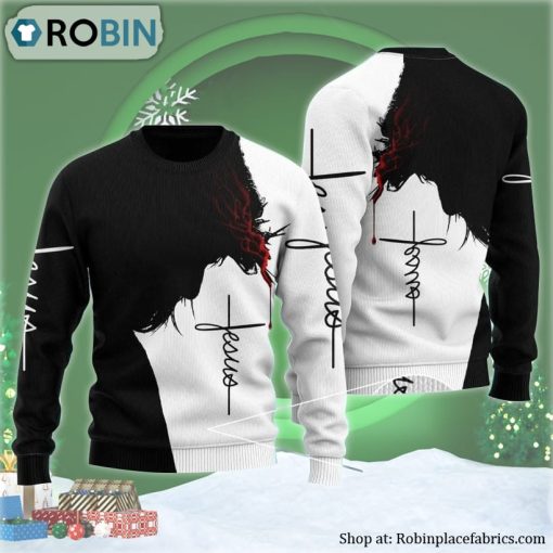 Jesus Christ Shadow Ugly Christmas Sweater
