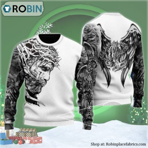 Jesus Christ Sun Of The God Ugly Christmas Sweater