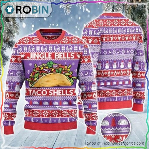 Jingle Bells Taco Shells Christmas Sweater