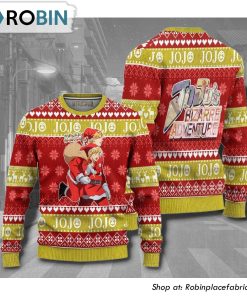 Jojo’s Bizarre Adventure Dio X Giorno Anime 3D Printed Ugly Christmas Sweater