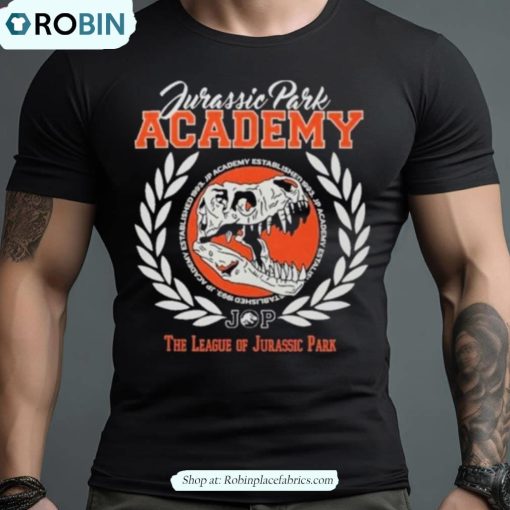 Jurassic Park Retro Varsity Academy Crewneck Shirt